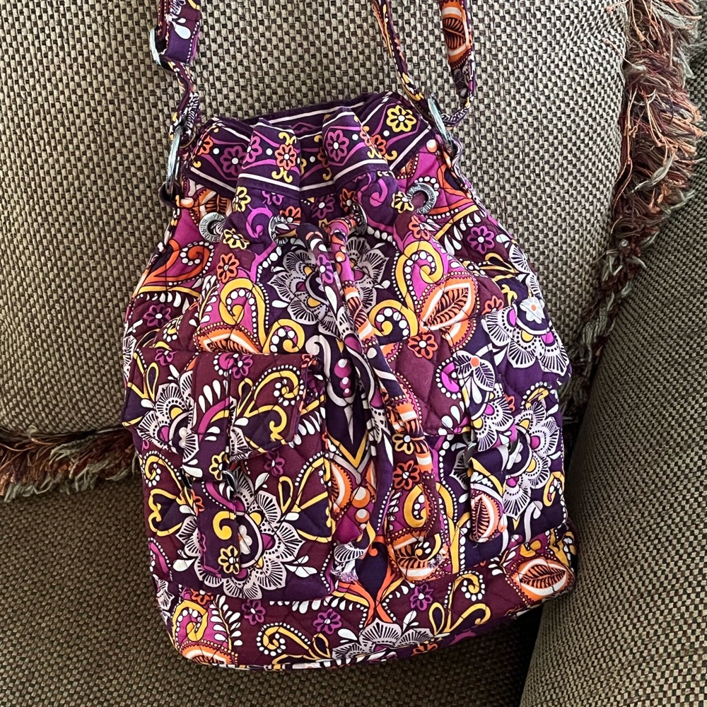 VERA BRADLEY Safari Sunset Drawstring bag!! - Picture 1 of 10